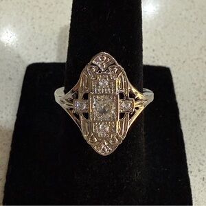 Vintage-Inspired Silver Tone Women's Ring